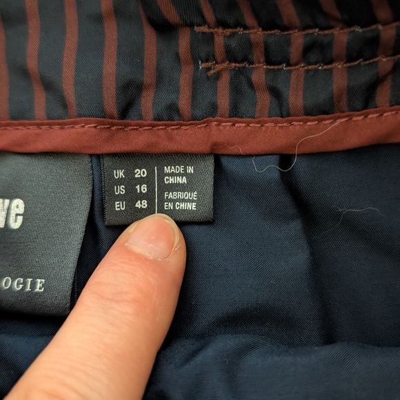 Faux Patent Leather Skirt, Maeve by Anthropologie, Burgundy - Picture 6 of 8